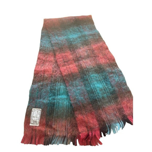 Andrew Stewart Vintage Mohair/Wool Made in Scotland Scarf - Picture 9 of 12